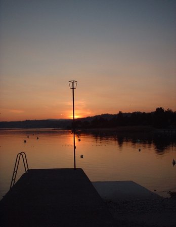 Garda lake sunset